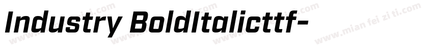 Industry BoldItalicttf字体转换